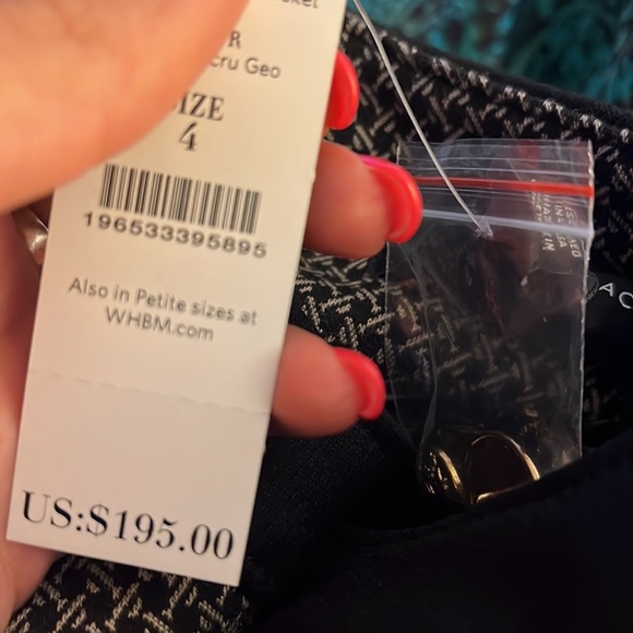 NWT WHBM® Jacquard Knit Stylist Jacket - Picture 5 of 5